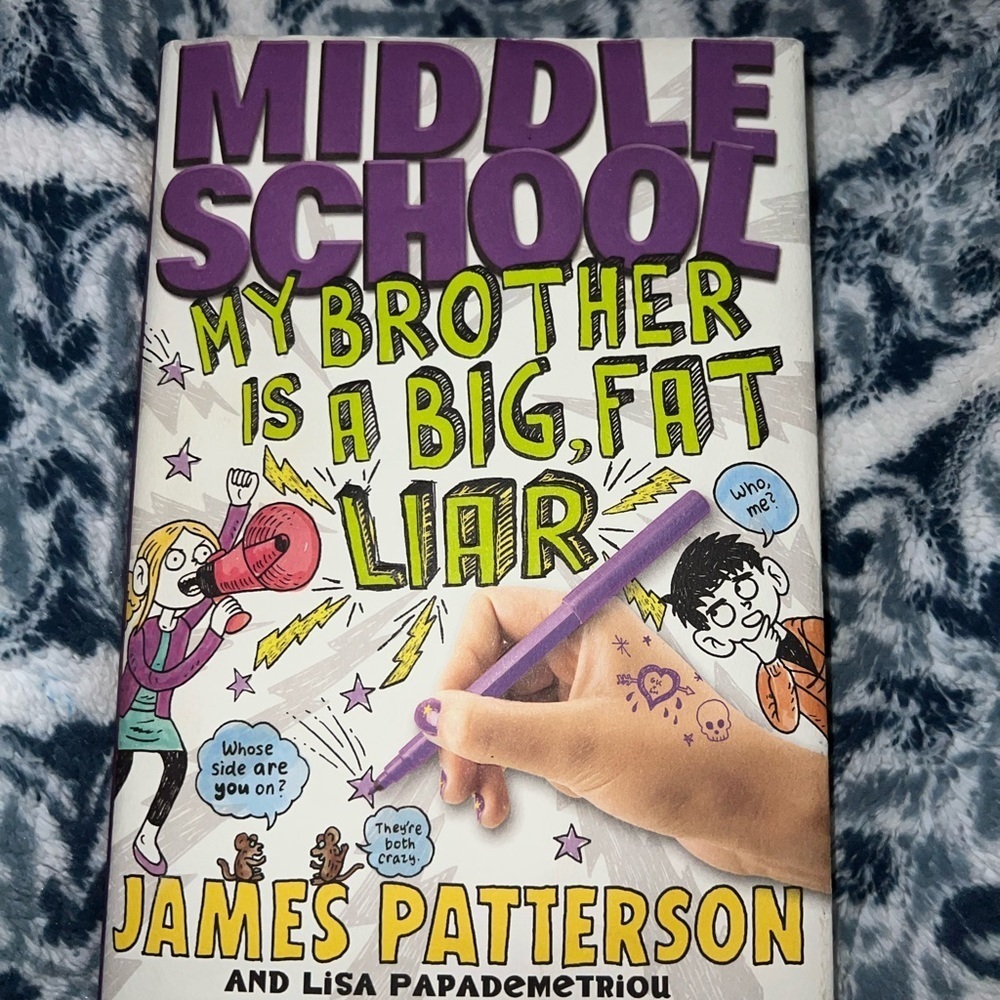 Middle School My Brother is a Big, Fat Liar by James Patterson Like New